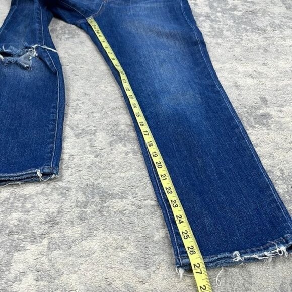 Madewell The Perfect Vintage Crop Jean Bellbrook Wash Comfort Stretch Edition 26 - Picture 11 of 14